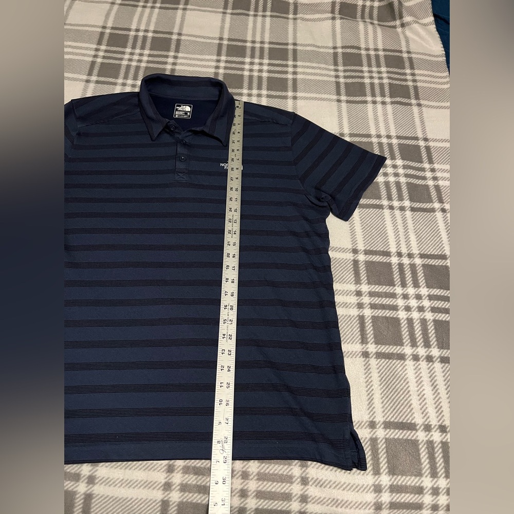 The North Face Navy Striped Polo Shirt- Flashdry- Men’s XL - Picture 10 of 16